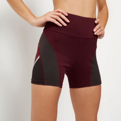 RI Active burgundy gym shorts